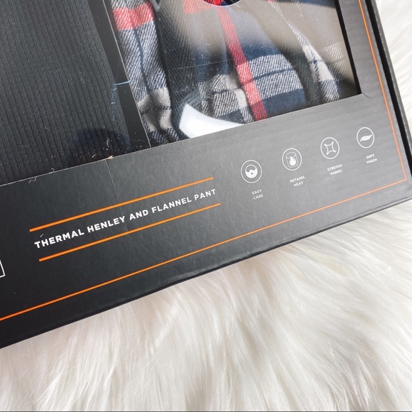 Hawke & Co Thermal & Flannel Pajama 2-Piece Set - Picture 2 of 4